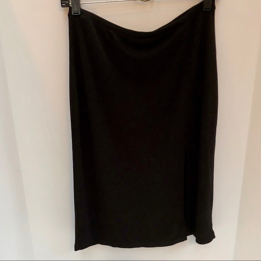 Black Express Skirt, Sexy Slit on Left Leg